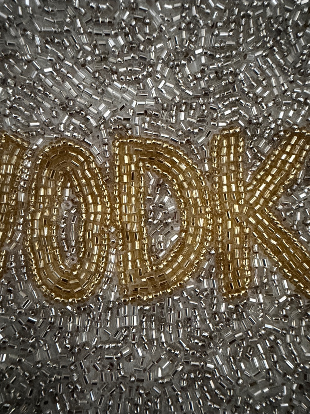 Shirdee Beaded 'VODKA' Silver Coin Purse Pouch - Women's Accessory - Picture 5 of 5